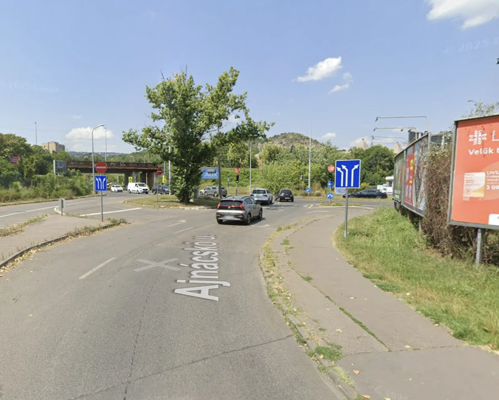 Hamzsabégi út – Ajnácskő utca – Nagyszőllősi utca – M1/M7 kivezető – Budaörsi út – forgalmi vizsga buktató, Budapest