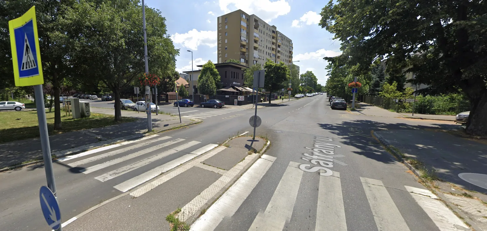 Sáfrány utca – Fonyód utca – forgalmi vizsga buktató, Budapest